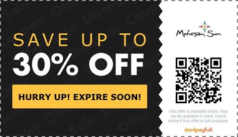 mohegan sun discount code|mohegan sun hotel deals.